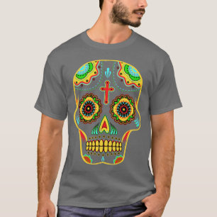 Camiseta Cráneo del azúcar a todo color