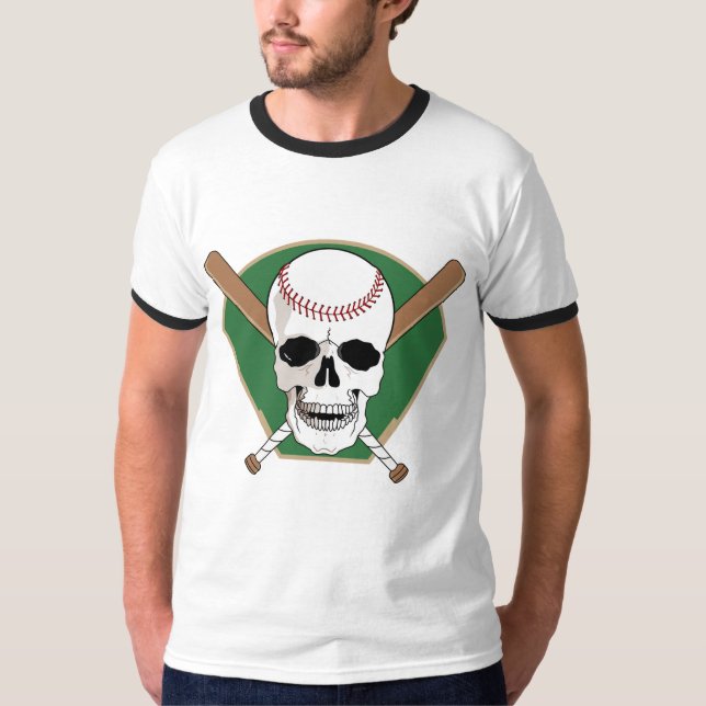 Camiseta Cráneo del béisbol (Anverso)