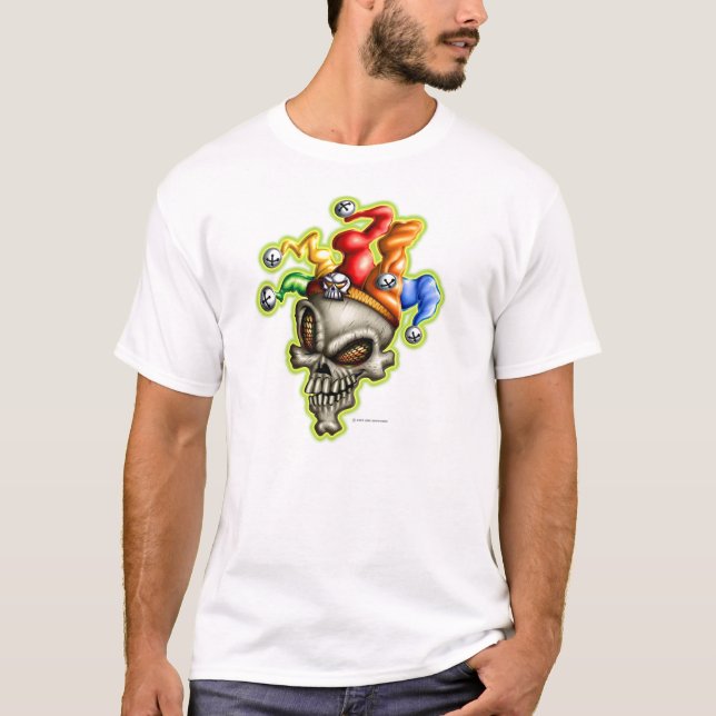 Camiseta Cráneo del bufón (Anverso)
