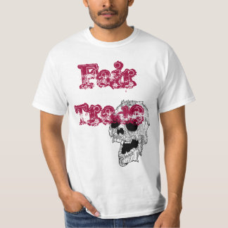 Camiseta Cráneo del comercio justo/camiseta de las pistolas