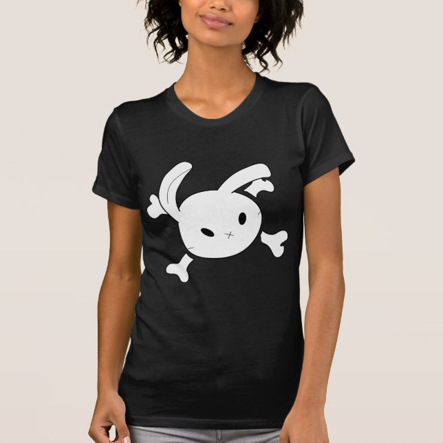 Camiseta cráneo del conejito (Anverso)