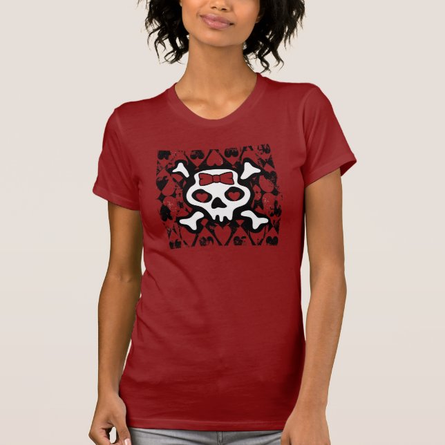 Camiseta Cráneo del corazón de amor (Anverso)
