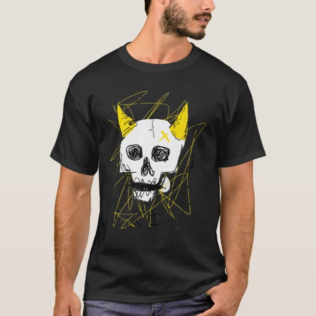 Camiseta Cráneo del diablo. Buen chico (Anverso)