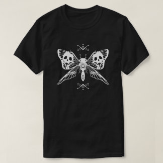 Camiseta Cráneo del fantasma de la mariposa de la polilla
