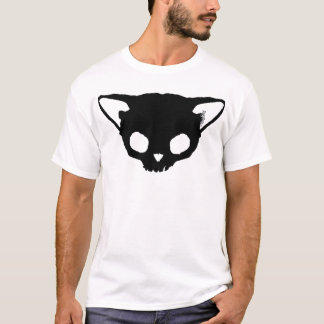 Camiseta Cráneo del gato negro de Kuginh™