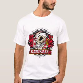 Camiseta Cráneo del kamikaze con la espada japonesa