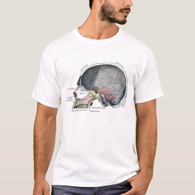 Camiseta Cráneo del niño con color (Anverso)