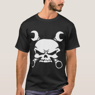 Camiseta cráneo del pirata de la llave