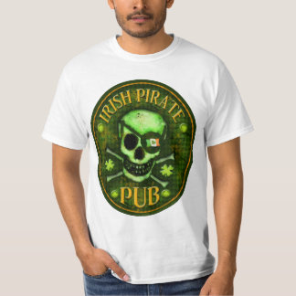 Camiseta Cráneo del Pub del pirata del día de St Patrick