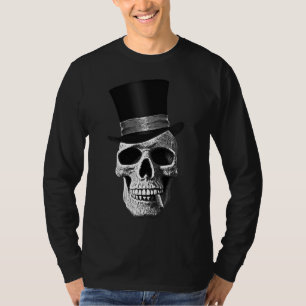 Camiseta Cráneo del sombrero de copa