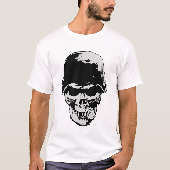 Camiseta cráneo del stahlhelm (Anverso)