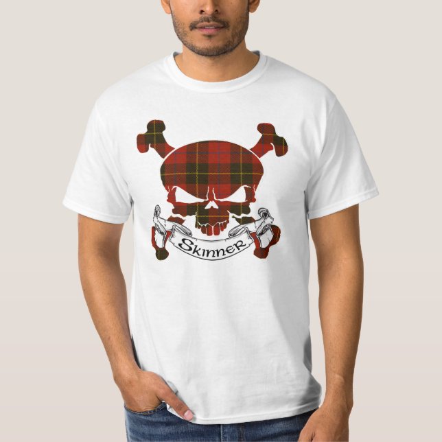 Camiseta Cráneo del tartán de Skinner (Anverso)