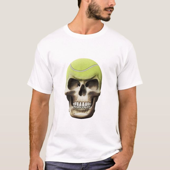 Camiseta Cráneo del tenis (Anverso)