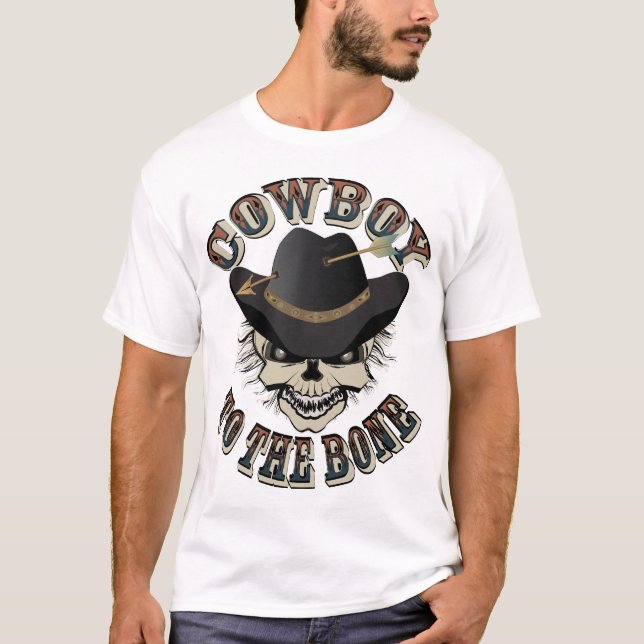Camiseta Cráneo del vaquero (Anverso)