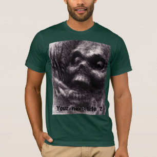 Camiseta Cráneo del zombi, subiendo del griterío grave