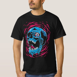 Camiseta Cráneo Derretido: Terror Psicodélico