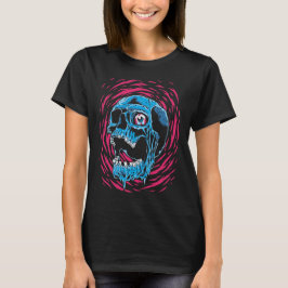 Camiseta Cráneo Derretido: Terror Psicodélico