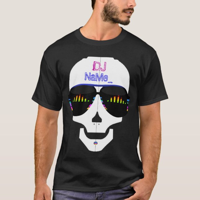 Camiseta Cráneo DJ (Anverso)