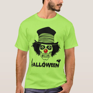 Camiseta Cráneo espeluznante asustadizo del payaso de