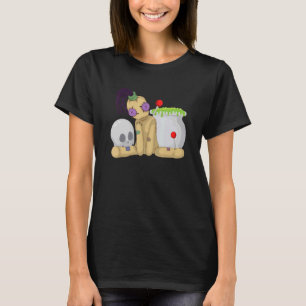 Camiseta Cráneo espeluznante Halloween Wicca Brujería Hallo