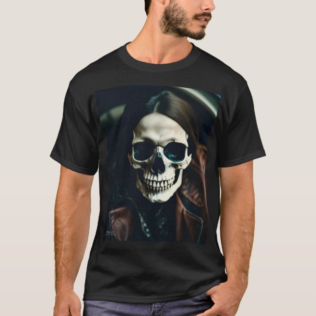 Camiseta Cráneo EXISTENCIAL LITE 'Kev' (Anverso)