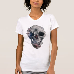 Camiseta Cráneo floral 2