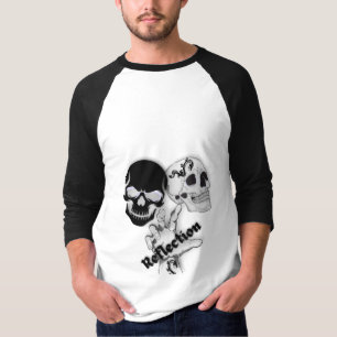 Camiseta Cráneo Floral Gótico