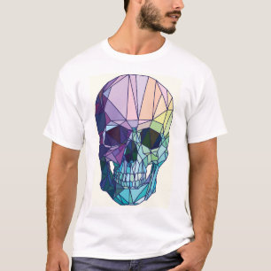 Camiseta cráneo geométrico