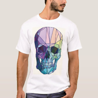 Camiseta cráneo geométrico