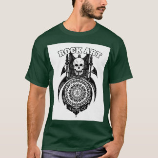 Camiseta cráneo gong ax y lanza