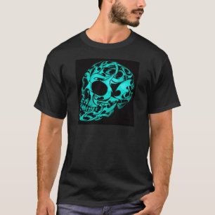 Camiseta cráneo gótico 3D