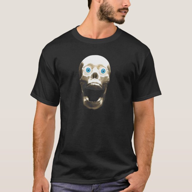 Camiseta Cráneo gótico en grito - Horror de Halloween (Anverso)