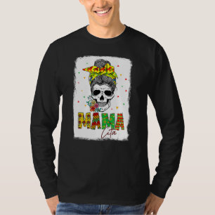 Camiseta Cráneo gracioso de Bun Mamacita Cinco De Mayo Mom