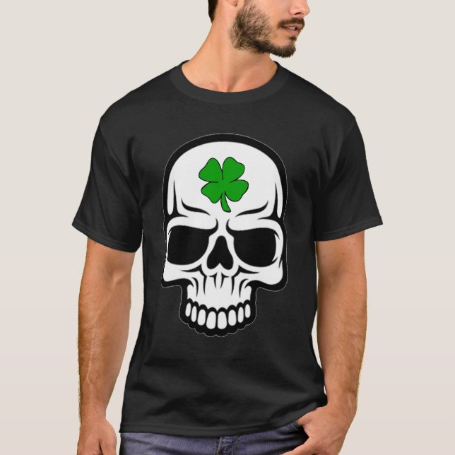 Camiseta Cráneo irlandés del orgullo (Anverso)