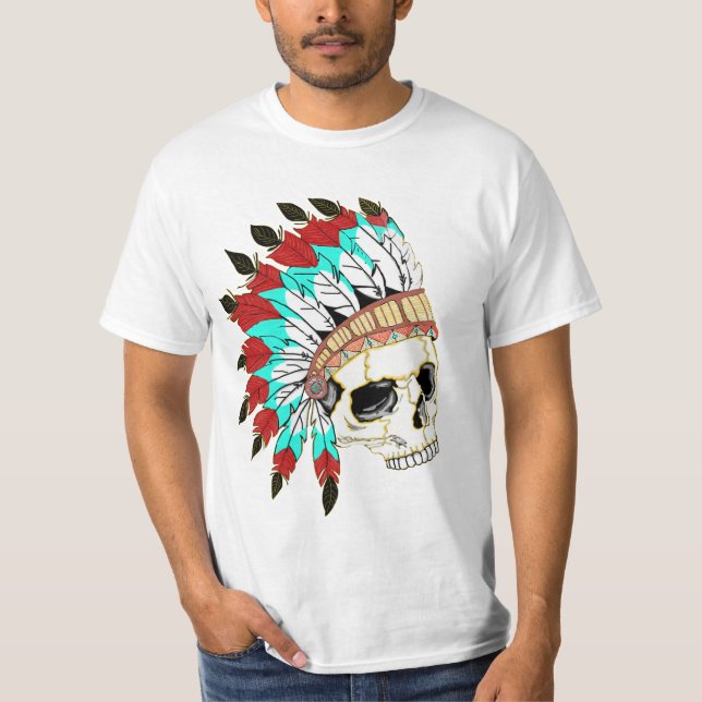 Camiseta Cráneo Jefe de India (Anverso)