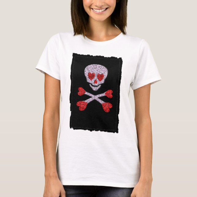 Camiseta Cráneo lindo (Anverso)