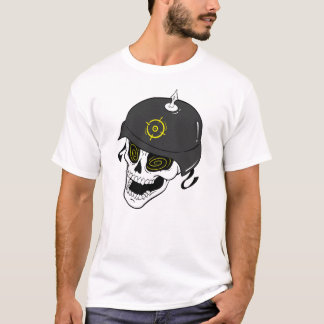 Camiseta Cráneo Metalizado fuerte