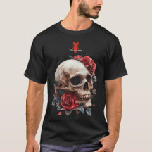 Cráneo Metalizado Roses Rojos | Ben Elkanar