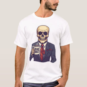 Camiseta Cráneo muerto por dentro � Esqueleto divertido de