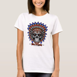 Camiseta cráneo nativo americano