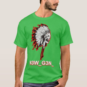 Camiseta cráneo nativo americano 3