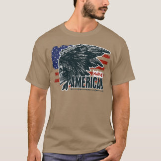 Camiseta Cráneo nativo americano 5