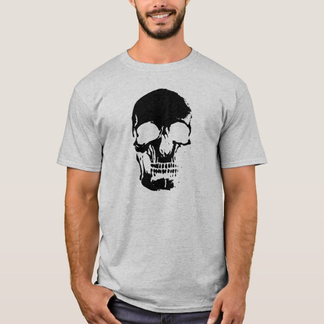 Camiseta Cráneo negativo (Anverso)