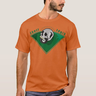 Camiseta cráneo oscuro 8 bolas