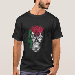 Camiseta Cráneo Palestino Y Bandera De Los Rosas