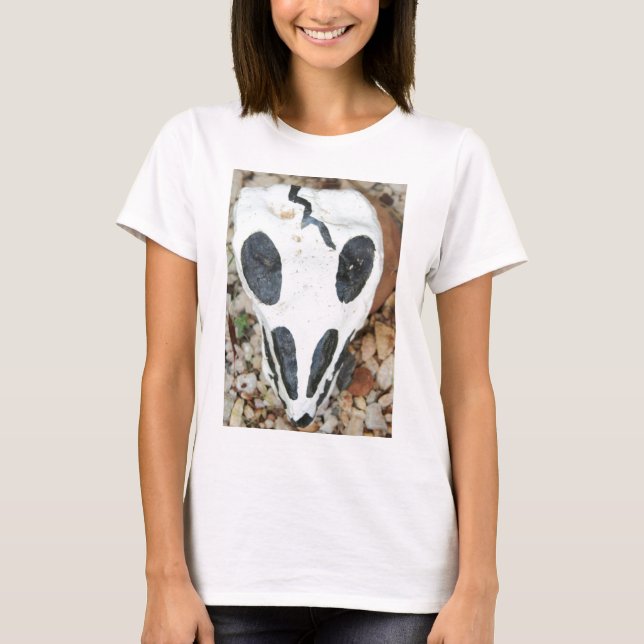 Camiseta cráneo pintado (Anverso)