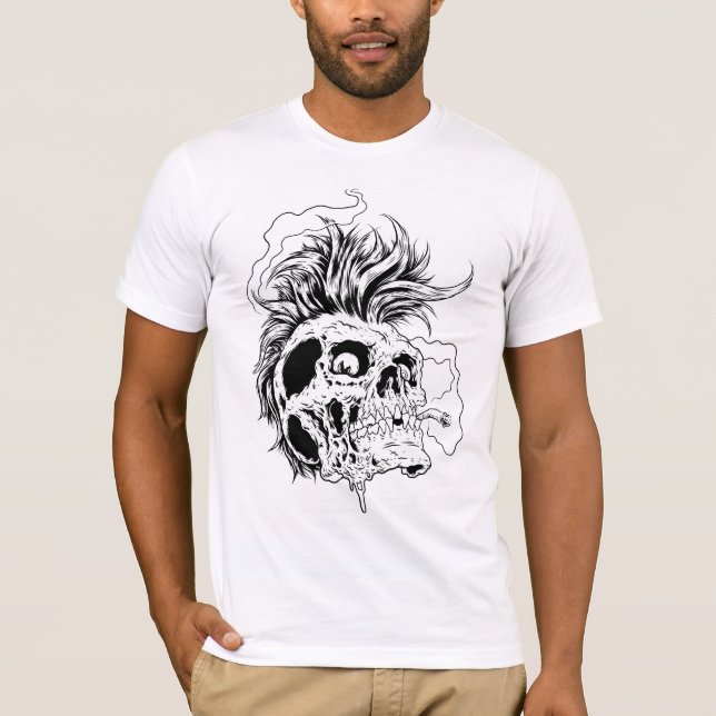 Camiseta Cráneo punky (Anverso)