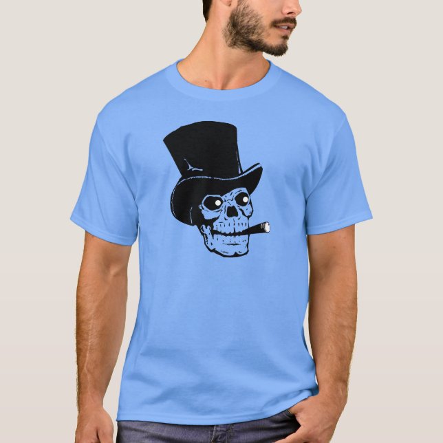 Camiseta Cráneo que fuma (Anverso)