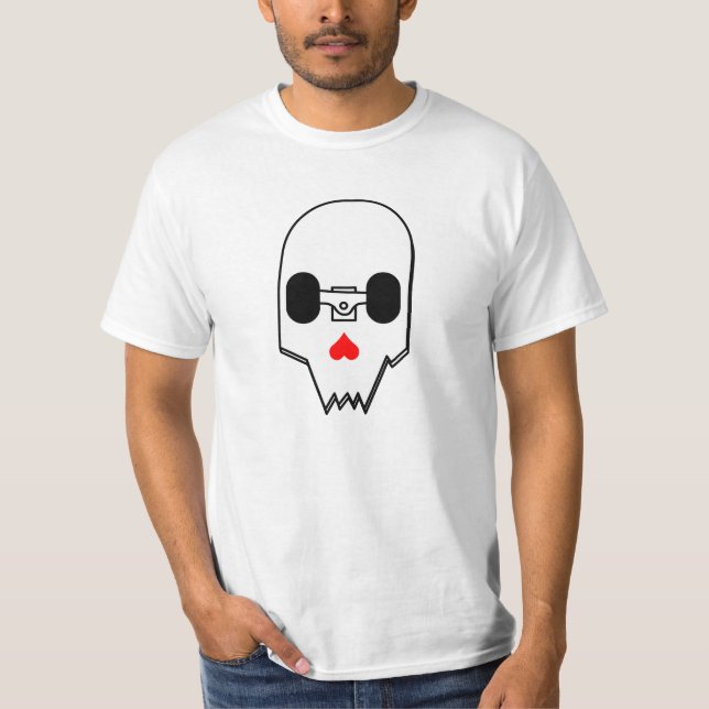 Camiseta Cráneo quebrado del monopatín (Anverso)