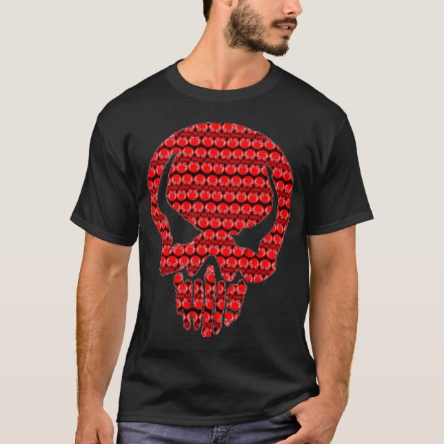 Camiseta Cráneo rojo (Anverso)